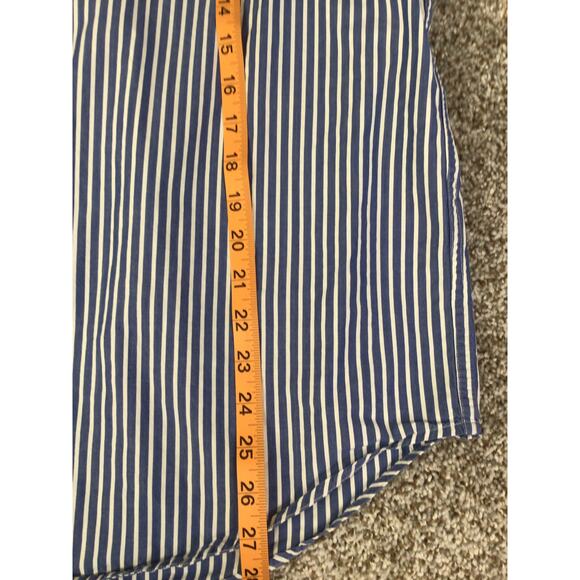 Lyle & Scott button up Blue White Striped shirt size L - Picture 9 of 10